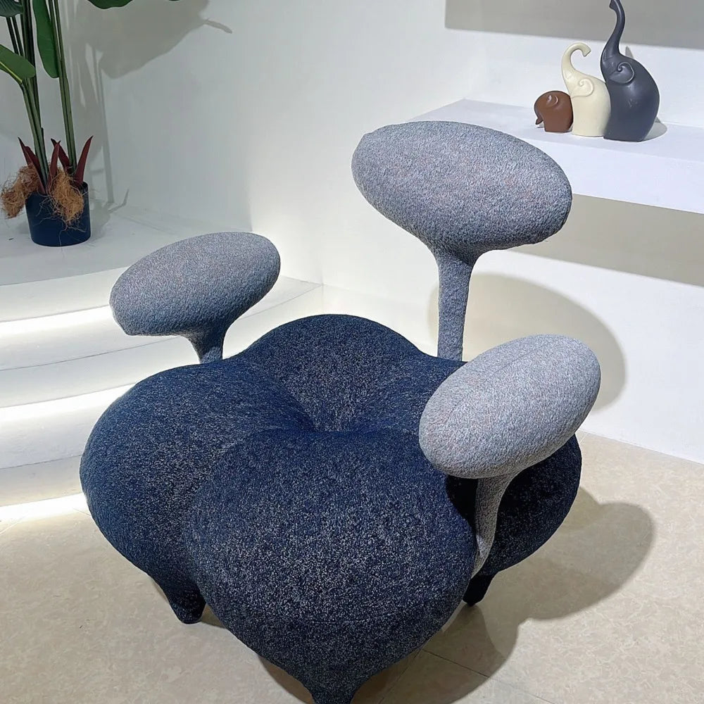 Modern Velvet Balloon Lounge Chair
