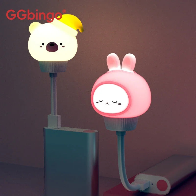 USB Cartoon Animal LED Night Light