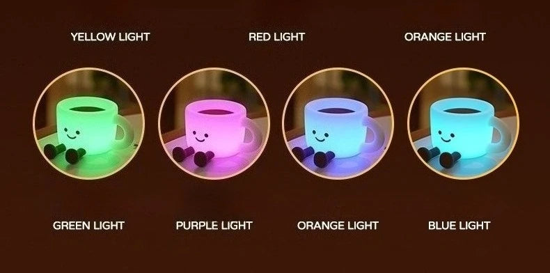 Rechargeable Coffee Cup Silicone Night Light