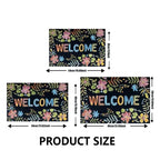 Black Cartoon Cat Non-Slip Door Mat