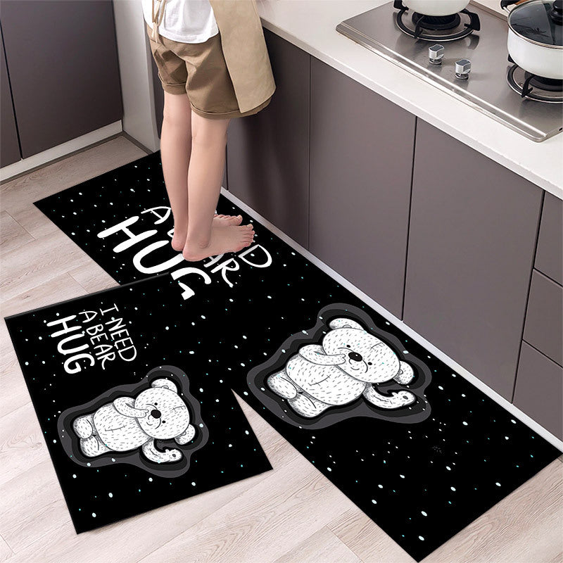 Cartoon Floor Mat Kitchen Strip Rug Simple - product image 8