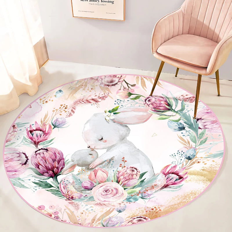 Printed Round Rug Living Room Cartoon - product image 5