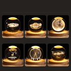 3D Planet Crystal Ball Night Light - product image 5