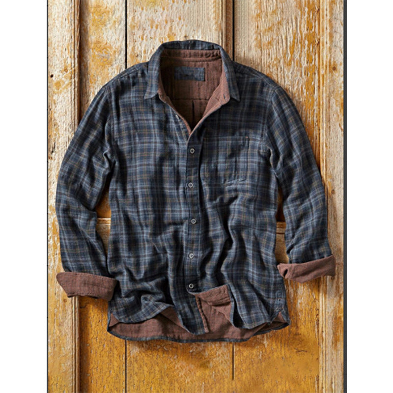 Woven Vintage Men's Plaid Shirt - product image 3