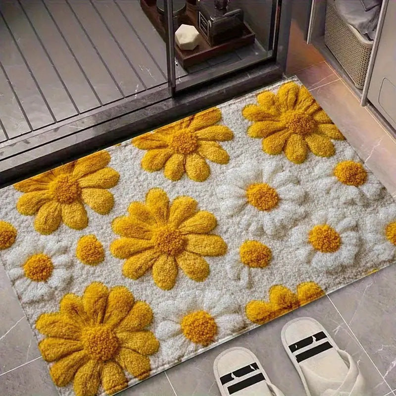 Living Room Entryway Faux Cashmere Rug