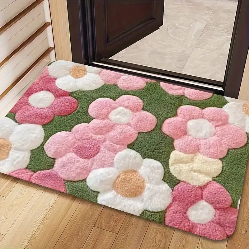 Living Room Entryway Faux Cashmere Rug