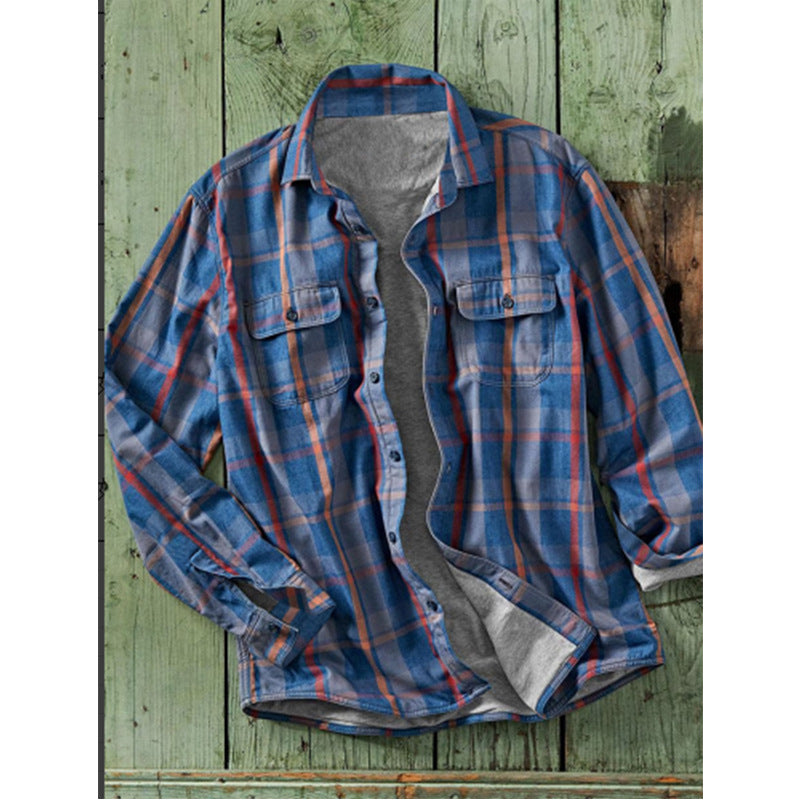 Woven Vintage Men's Plaid Shirt - product image 10