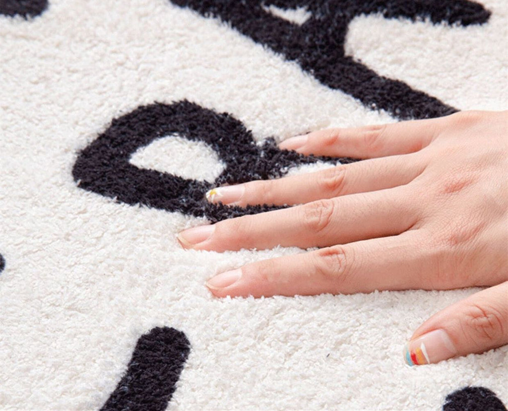 Bedroom Cute Cow Shape Plush Rug - product image 7