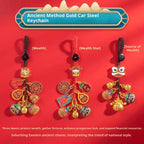 Vintage Sand Gold Pixiu Car Keychain - product image 2
