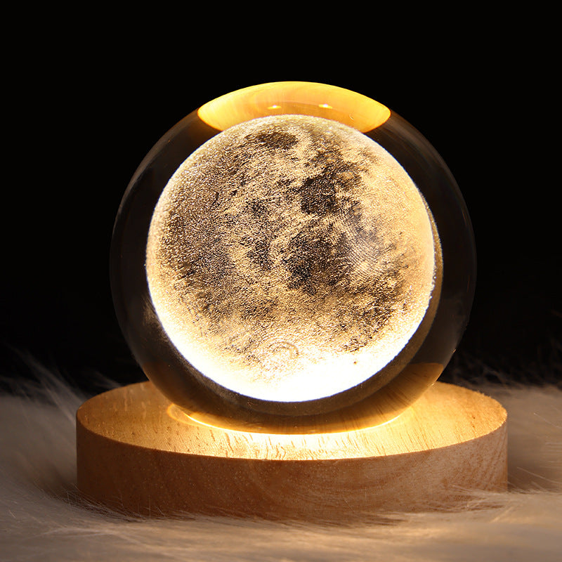 3D Planet Crystal Ball Night Light