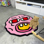 Handmade Round Cartoon Bedroom Living Room Rug - product image 4