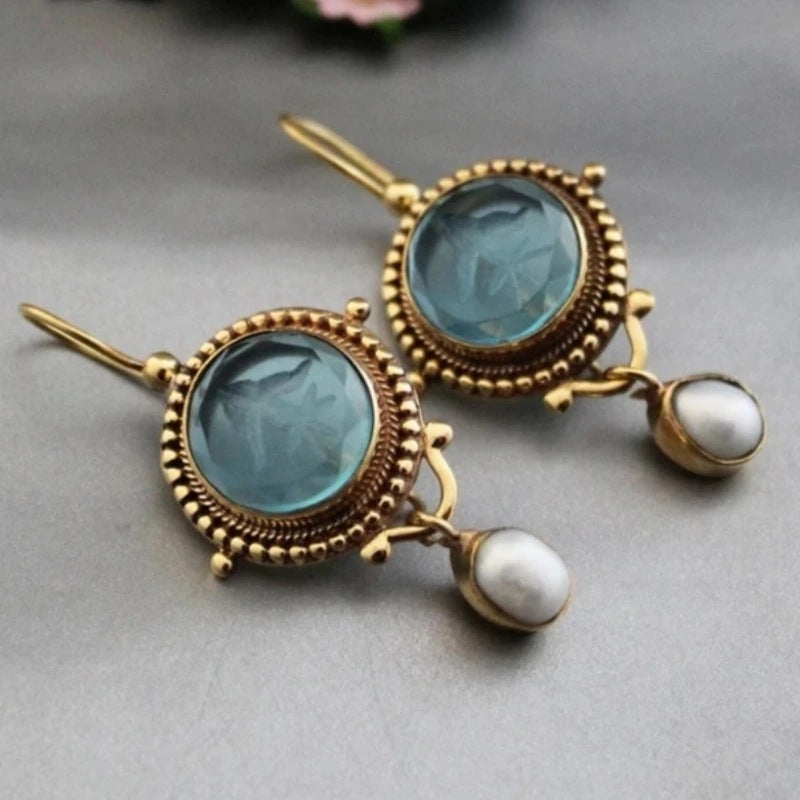 Inlaid Pearl Vintage Style Earrings - product image 8