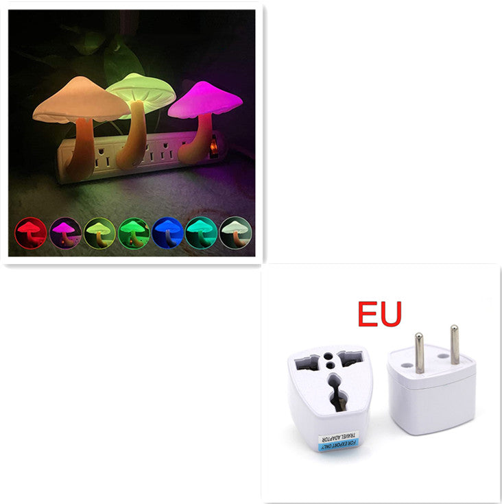 Mushroom Plug-In LED Sensor Night Light