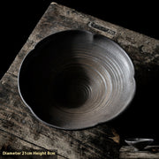 8.5inch Bowl Black Gold