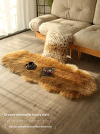 Bedroom Bedside Rug Living Room Long-pile Window Mat - product image 3
