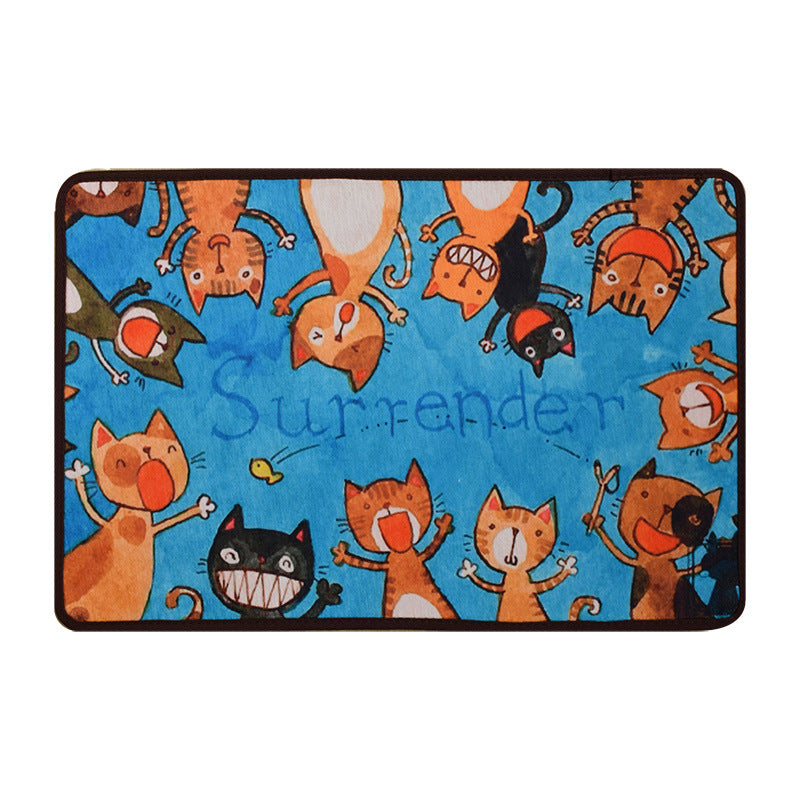 Cute Cat Entrance Doormat Living Room Rug