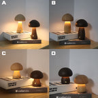 Wooden Mushroom Touch LED Night Light - product image 4