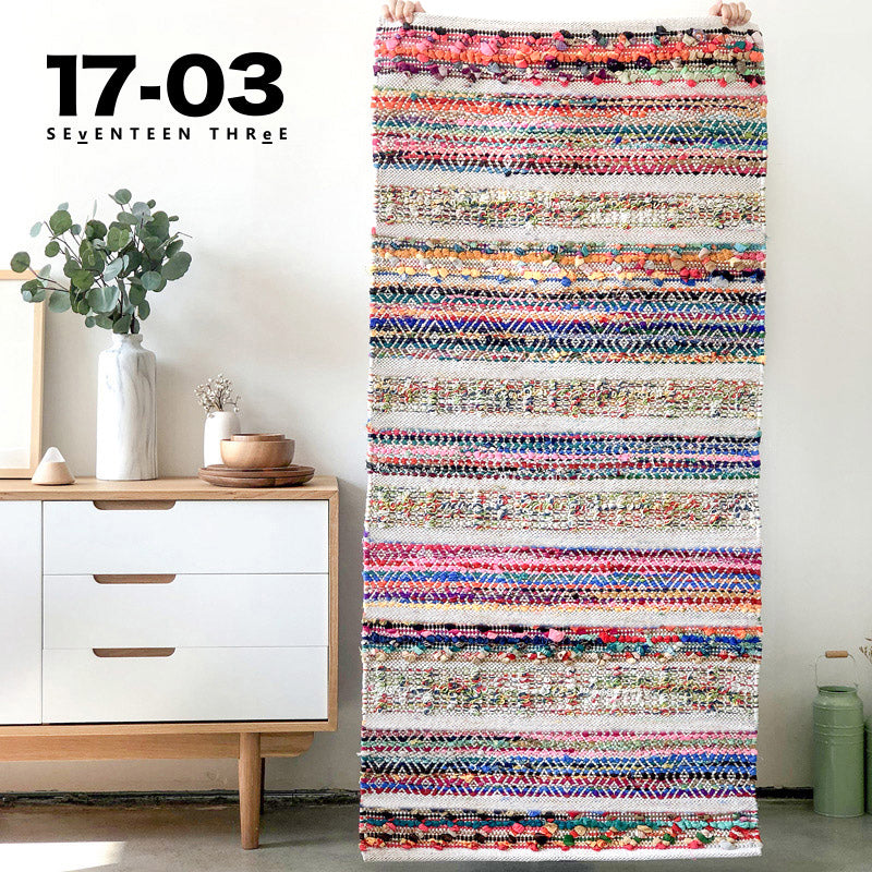 Handwoven Cotton Rug Living Room Bedroom Bedside Blanket - product image 2