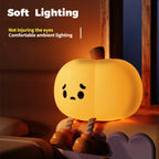 Rechargeable Silicone Pumpkin Night Light - product image 2