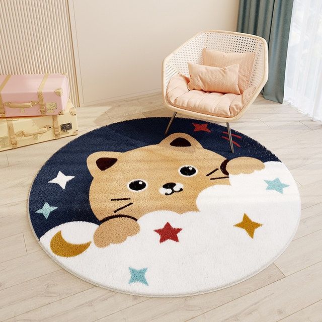 Children's Room Round Cashmere Rug - product image 5