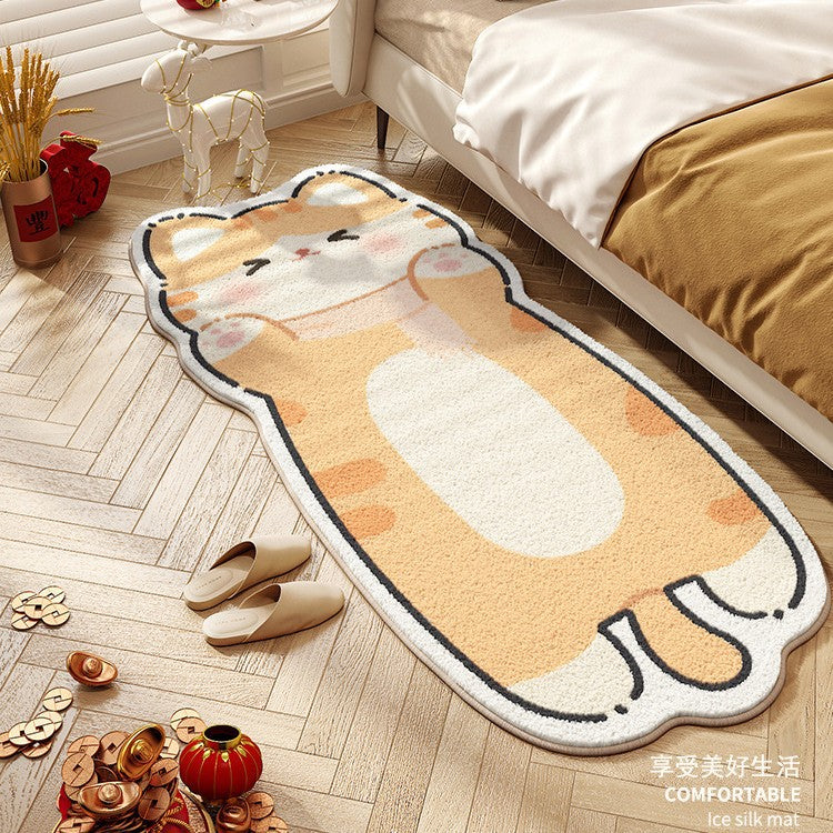 Bedroom Cartoon Cute Kitten Thickened Cashmere Rug - product image 5