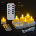 Long-Life Rechargeable LED Candle Set