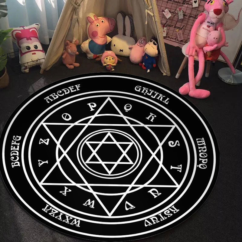 Round Rug Bedroom Children Living Room Cartoon