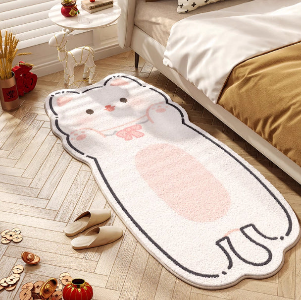 Bedroom Cartoon Cute Kitten Thickened Cashmere Rug - product image 7