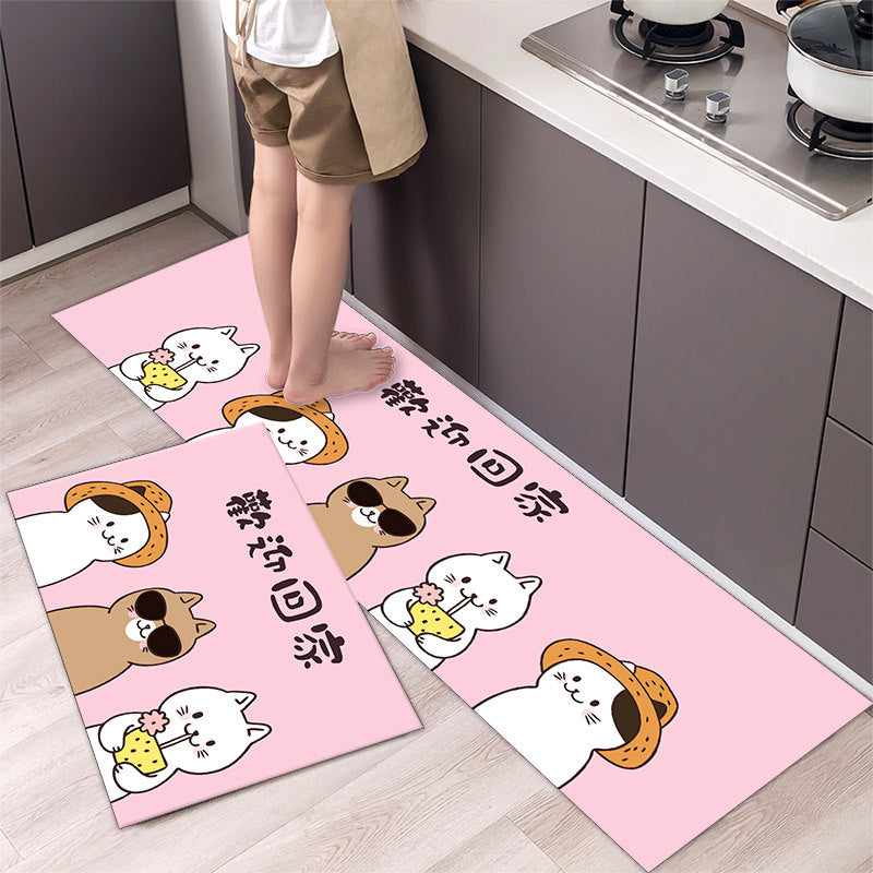 Cartoon Floor Mat Kitchen Strip Rug Simple - product image 15
