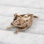 Diamond Cute Owl Vintage Brooch - product image 3