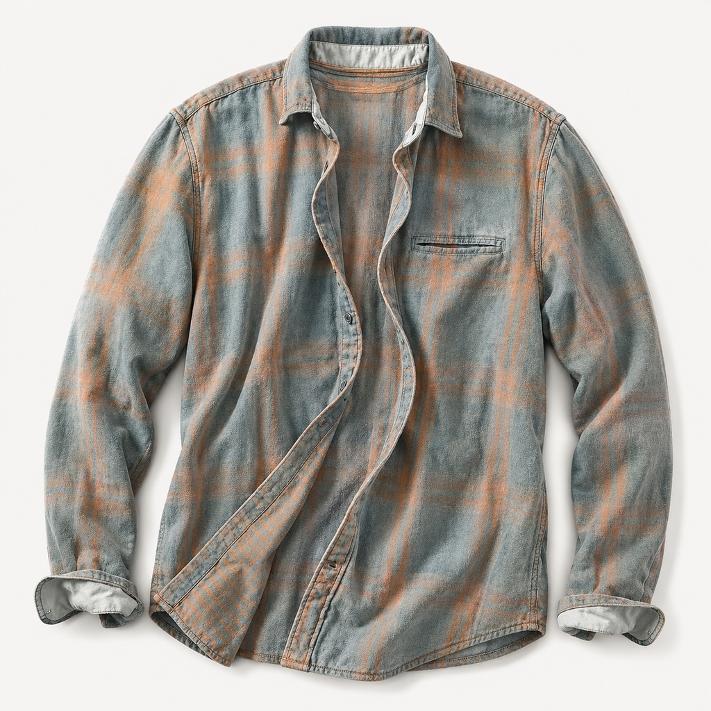 Men's vintage plaid overshirt